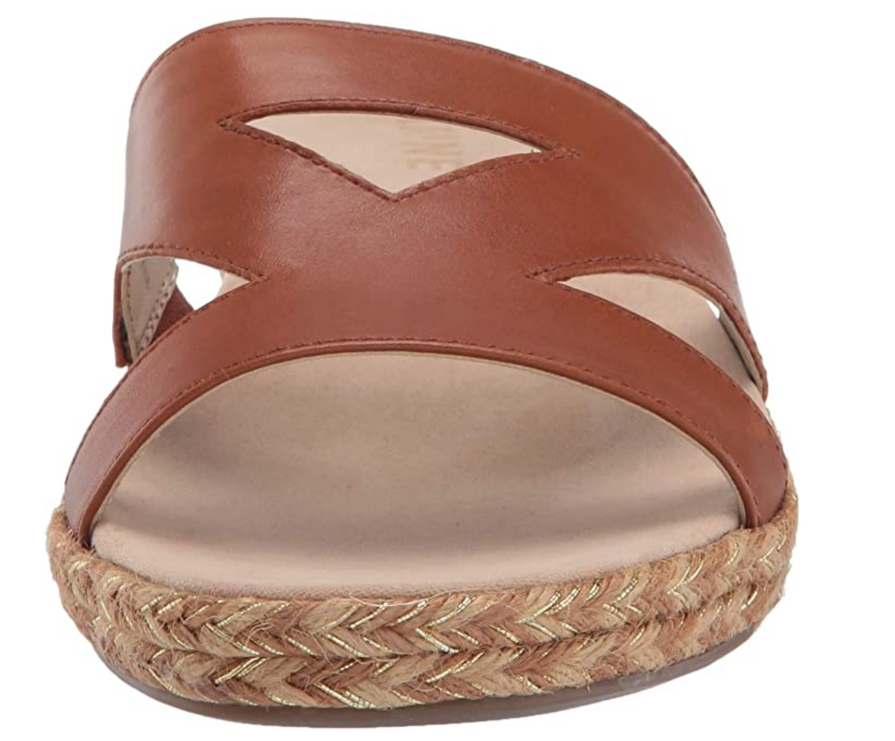 Anne Klein Women's Doris Slide Sandal Color: Tobacco Size: 7
