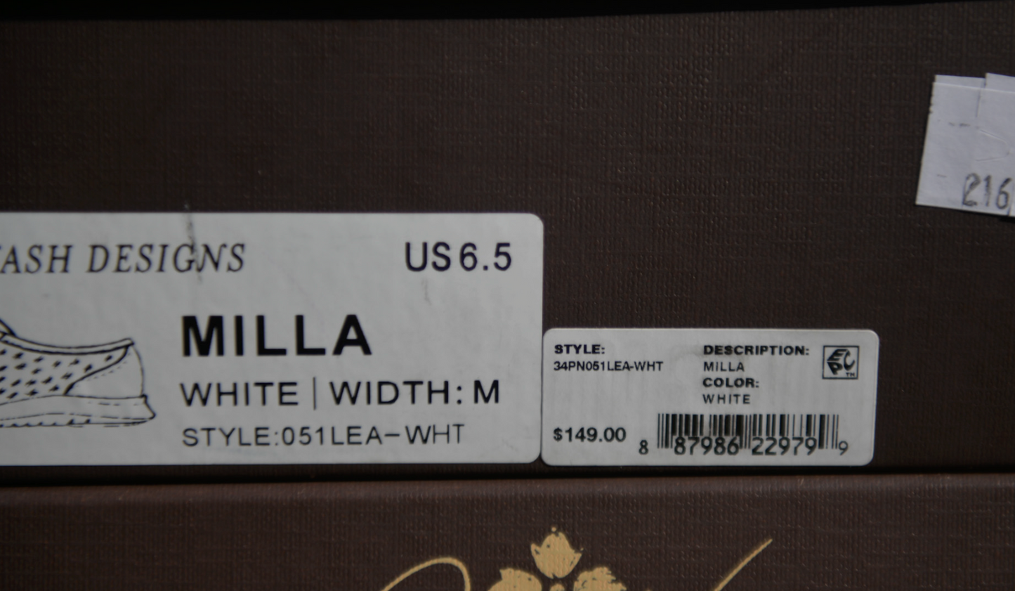 Patricia Nash Milla Sneakers Women's Shoes 051LEA-WHT White