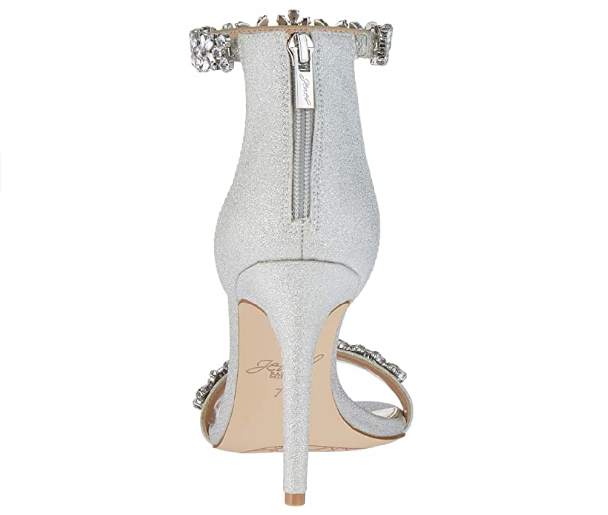 Jewel Badgley Mischka Women's Ramira Heeled Sandal  Color: Silver  Size: 7.5M