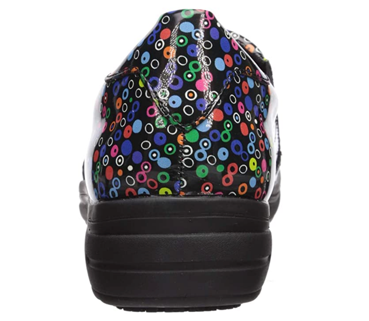 Easy Works Women's Bind Health Care Professional Shoe  Color: Black/Bright Mul Do  Size 9WW