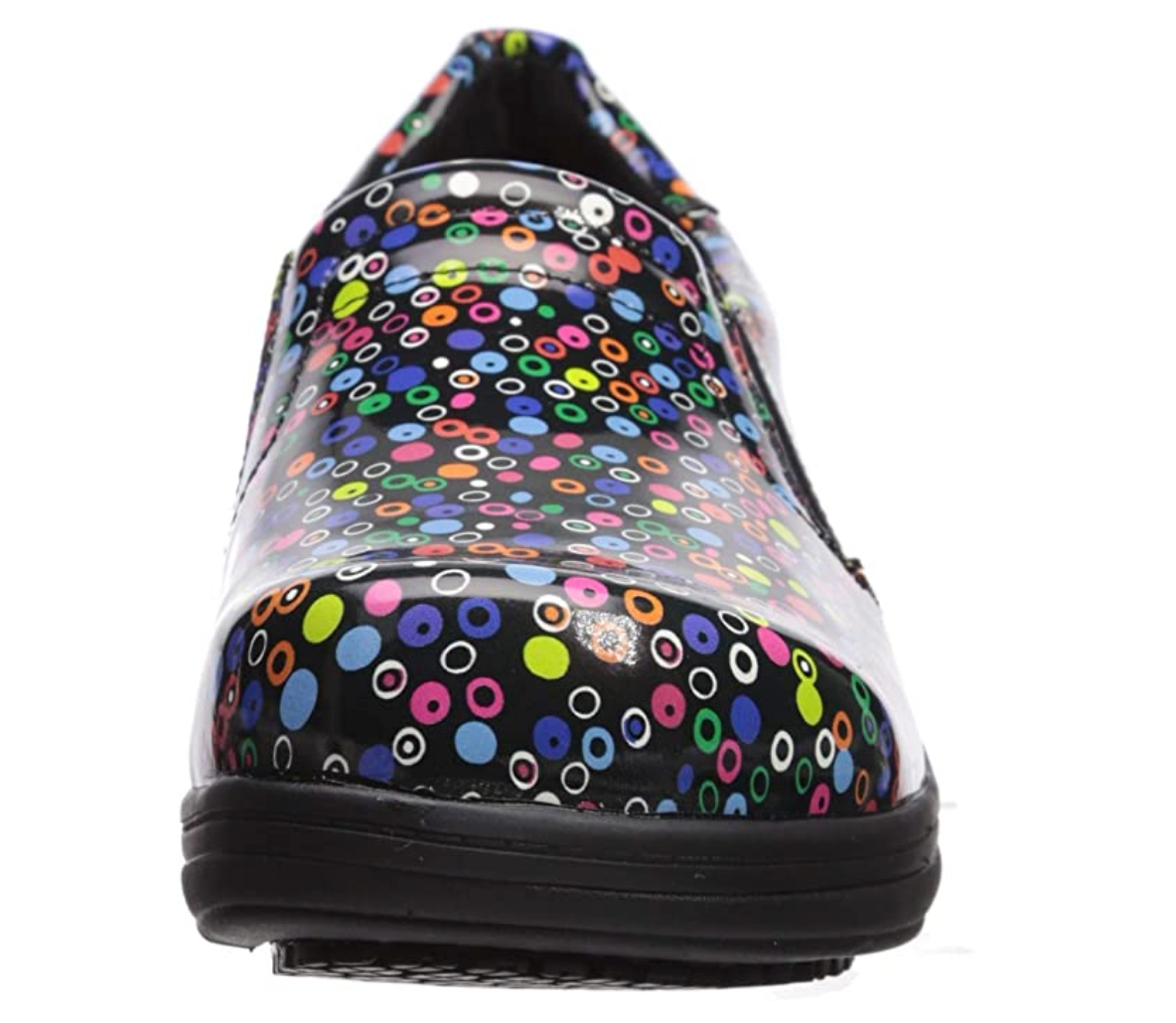 Easy Works Women's Bind Health Care Professional Shoe  Color: Black/Bright Mul Do  Size 9WW