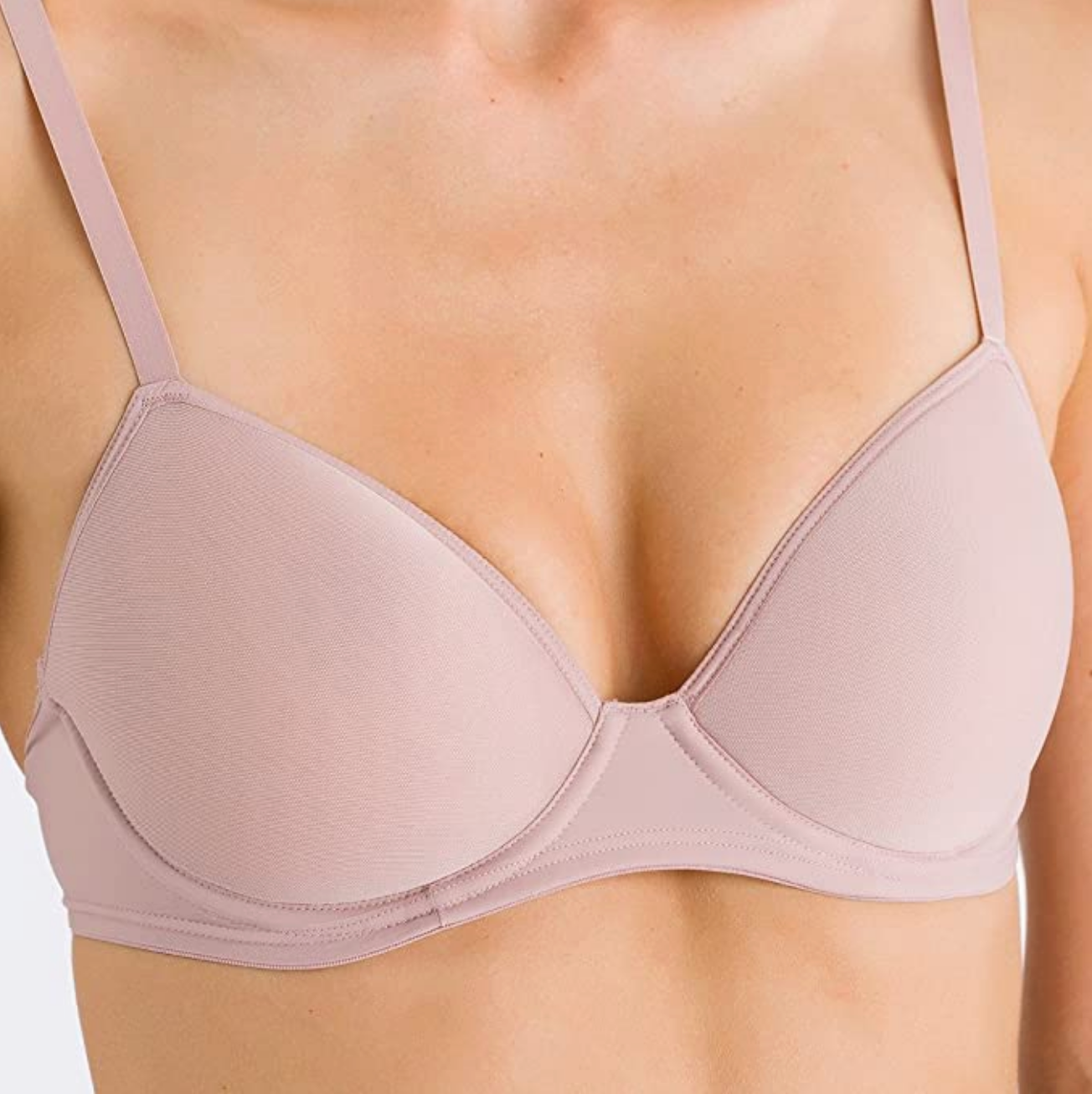HANRO Women's Smooth Illusion T-Shirt Spacer Bra  Color Natural