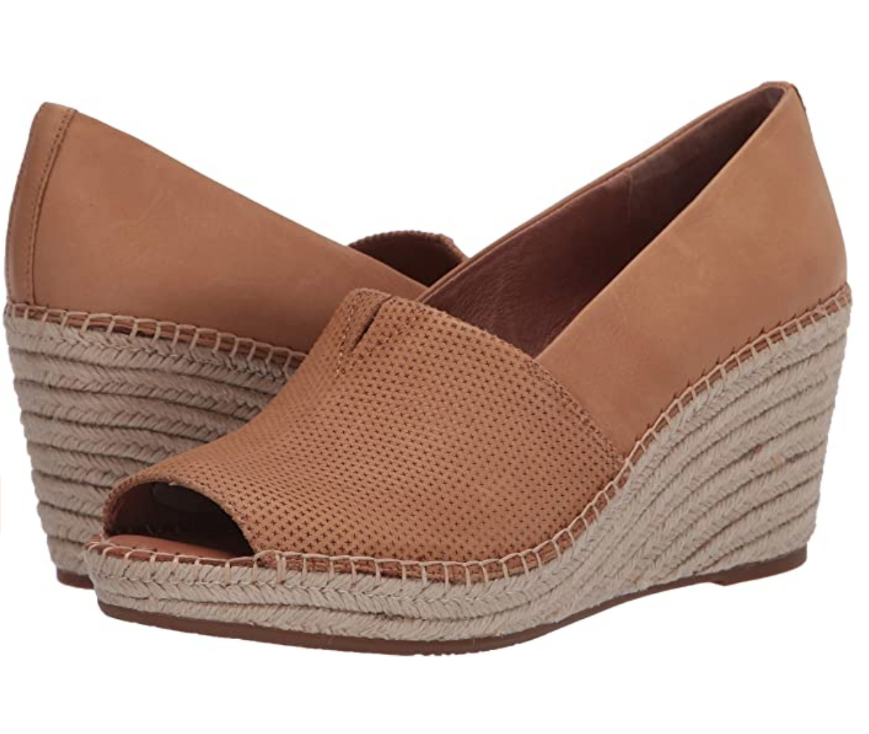 Gentle Souls by Kenneth Cole Women's Charli A-Line 2 Espadrille Wedge Sandals  Color Tan Size 10M