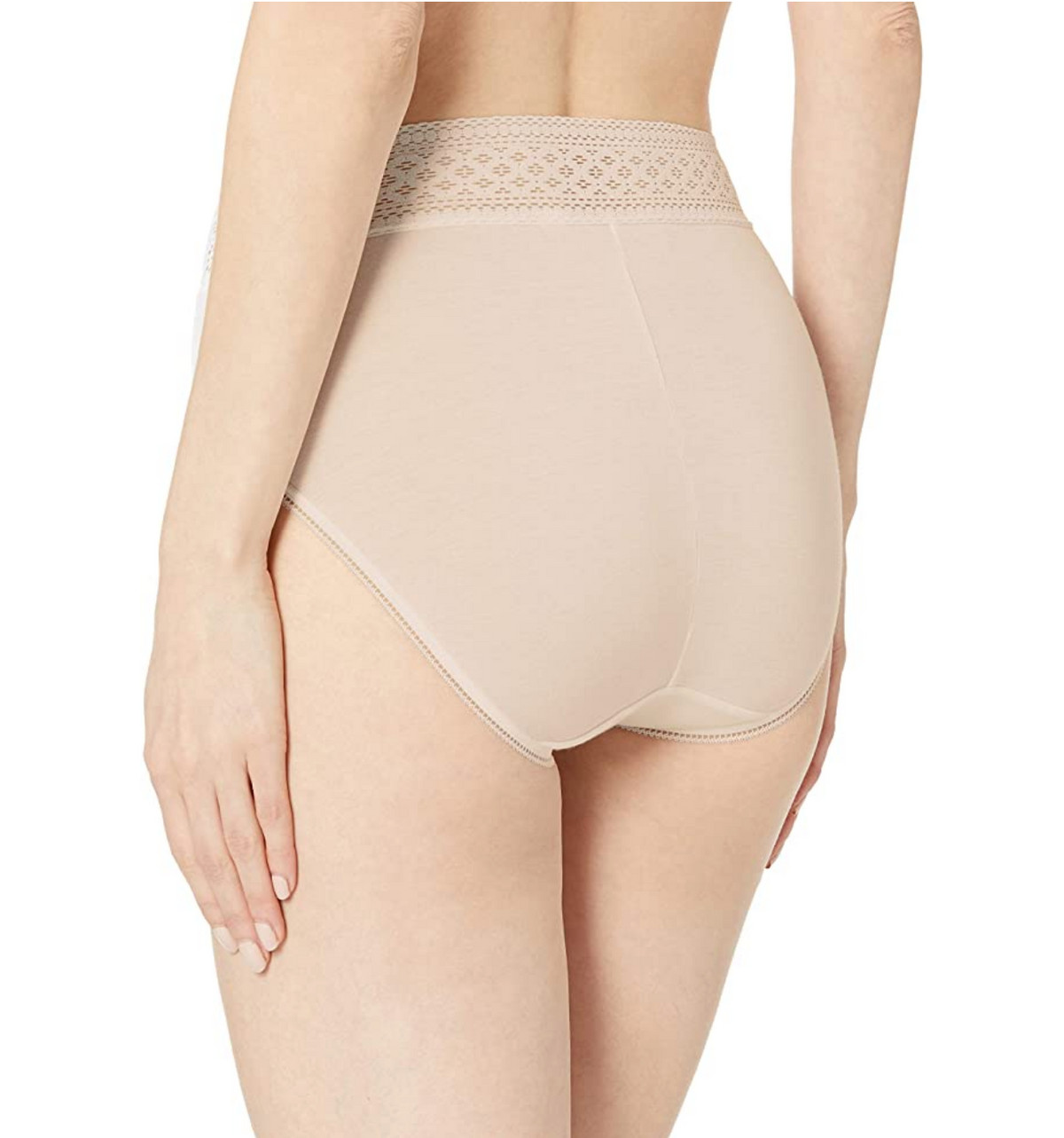 Wacoal Women's Subtle Beauty Hi Cut Brief Panty Color White Size L