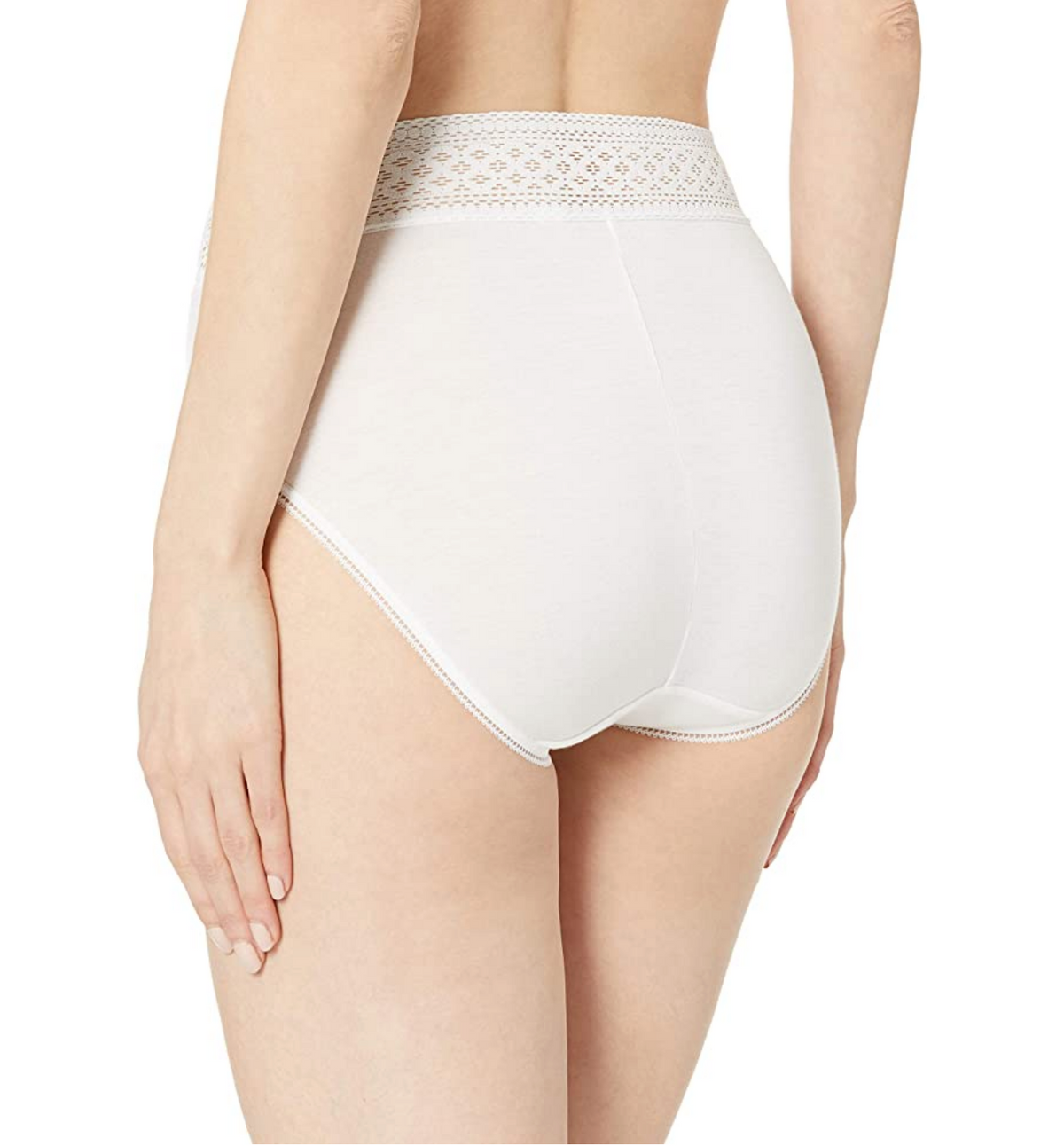 Wacoal Women's Subtle Beauty Hi Cut Brief Panty Color White Size L