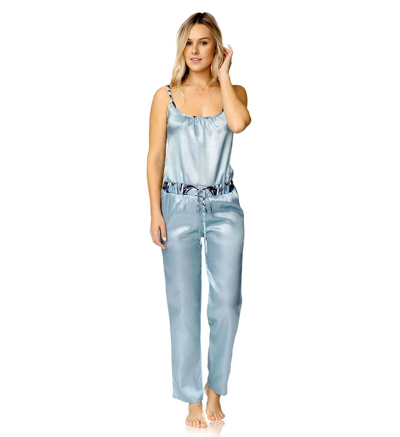 Honey Minx Women's Harper Jumpsuit Sleep Set  Size: S/M