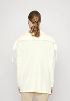 Lauren Ralph Lauren Women's Thermal Waffle-Knit Cardigan  Pale Cream Size XS