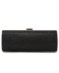 Inc International Concepts Betti Lurex Sparkle Clutch   Color Black/Gold