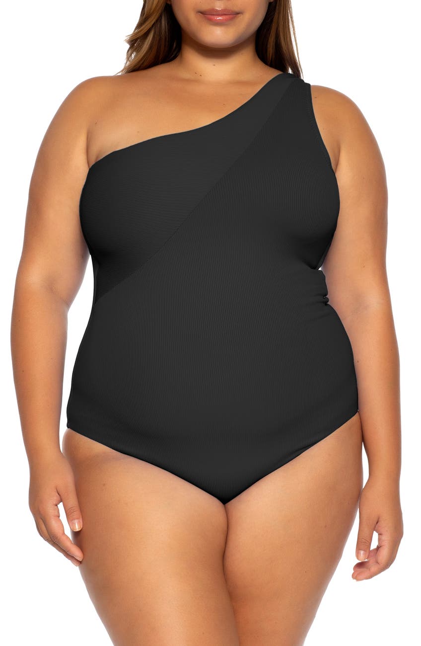 BECCA Fine Line One-Piece Swimsuit  Color Black Size 0X