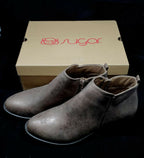Sugar Tabby Short Booties Bronze Metallic Size 9