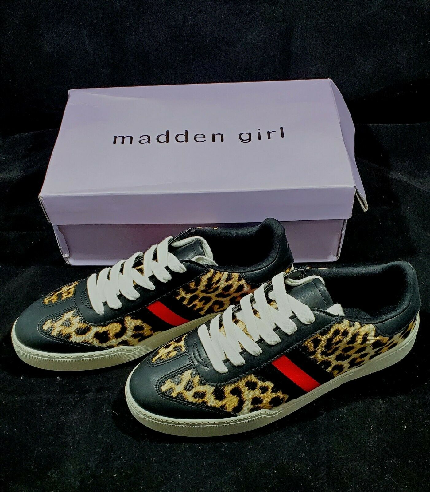 Madden Girl Fiona Sneaker  Color leopard/black Size 10M