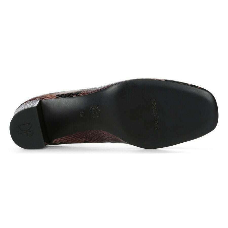 Donald J Pliner Women's Corin Leather Pump  Color Painted Snake Plum Size 8M