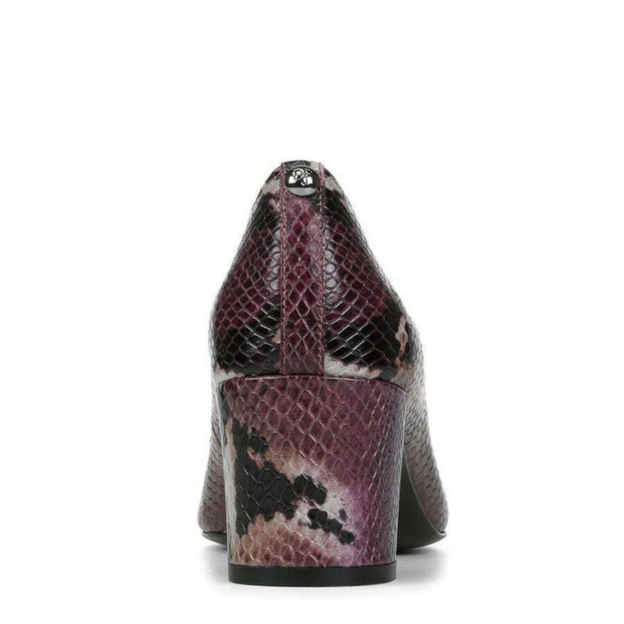 Donald J Pliner Women's Corin Leather Pump  Color Painted Snake Plum Size 8M