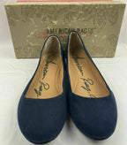 American Rag Womens Aellie Navy Close Toe Flats AELLIENVY Size 6M