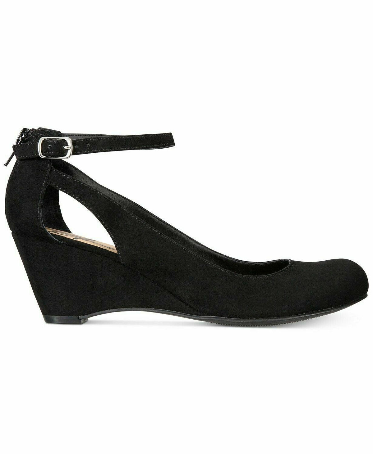 American Rag Womens Miley Fabric Closed Toe Ankle Strap Black AMILEYBLK Size 9.5M