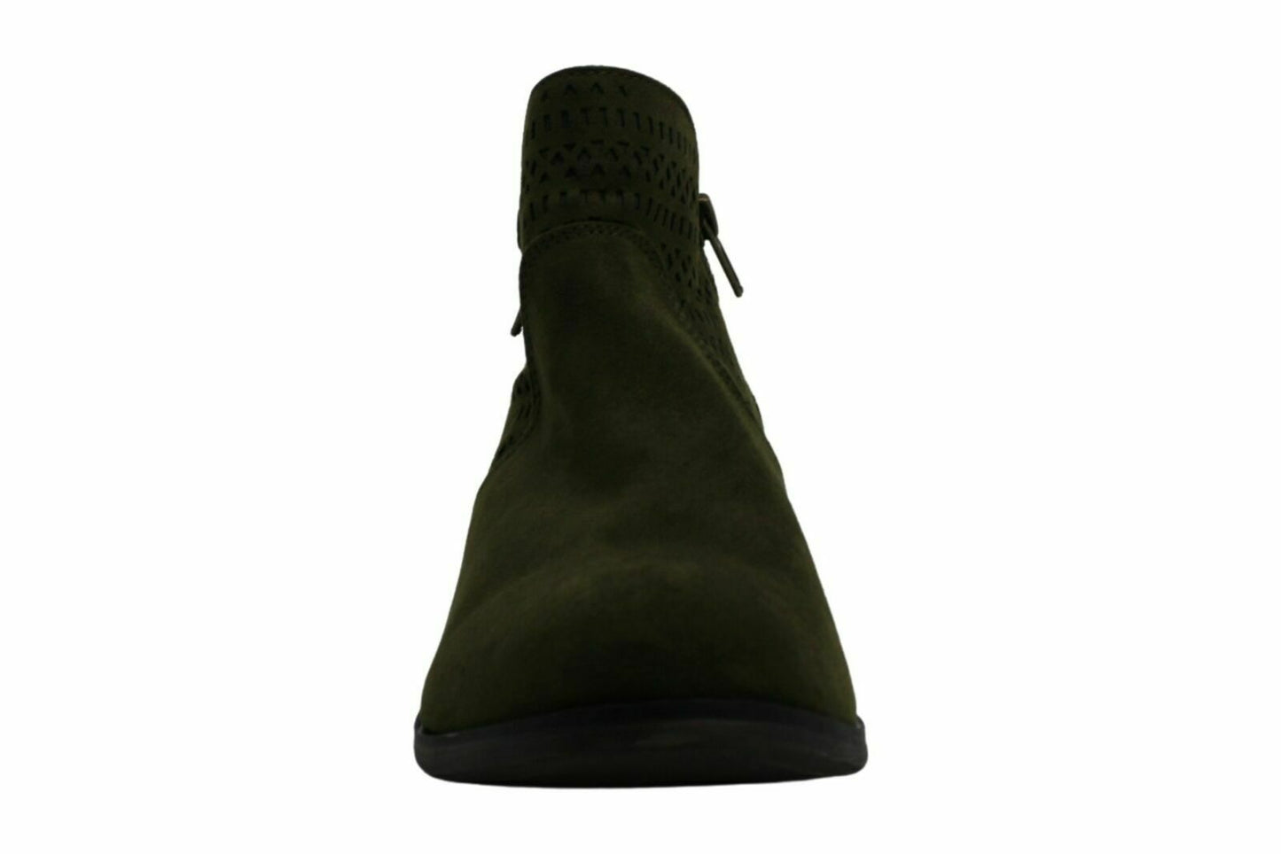 American Rag Womens Aabby1 Almond Toe Ankle Fashion Boots Olive Perf AABBY1  - Size 7.5M