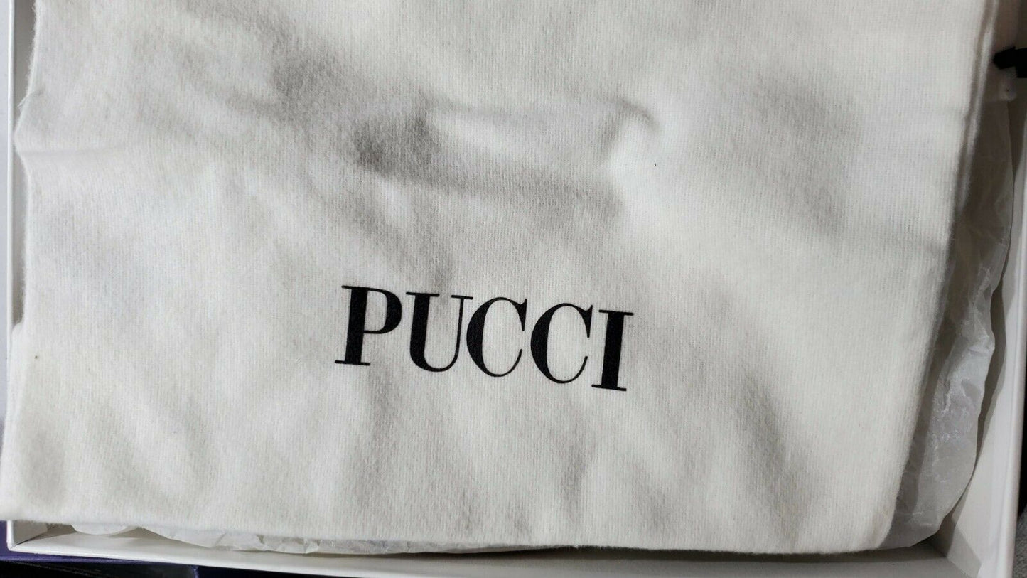 Emilio Pucci Gold and Raffia T Strap Pumps    Size: 40 (10 US)