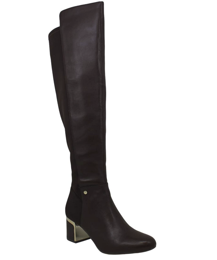 DKNY Womens Cora Leather Closed Toe Knee High Fashion Boots Size 8.5