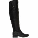 American Rag Womens Adarra Almond Toe Knee High Fashion Black Smooth Size 5M