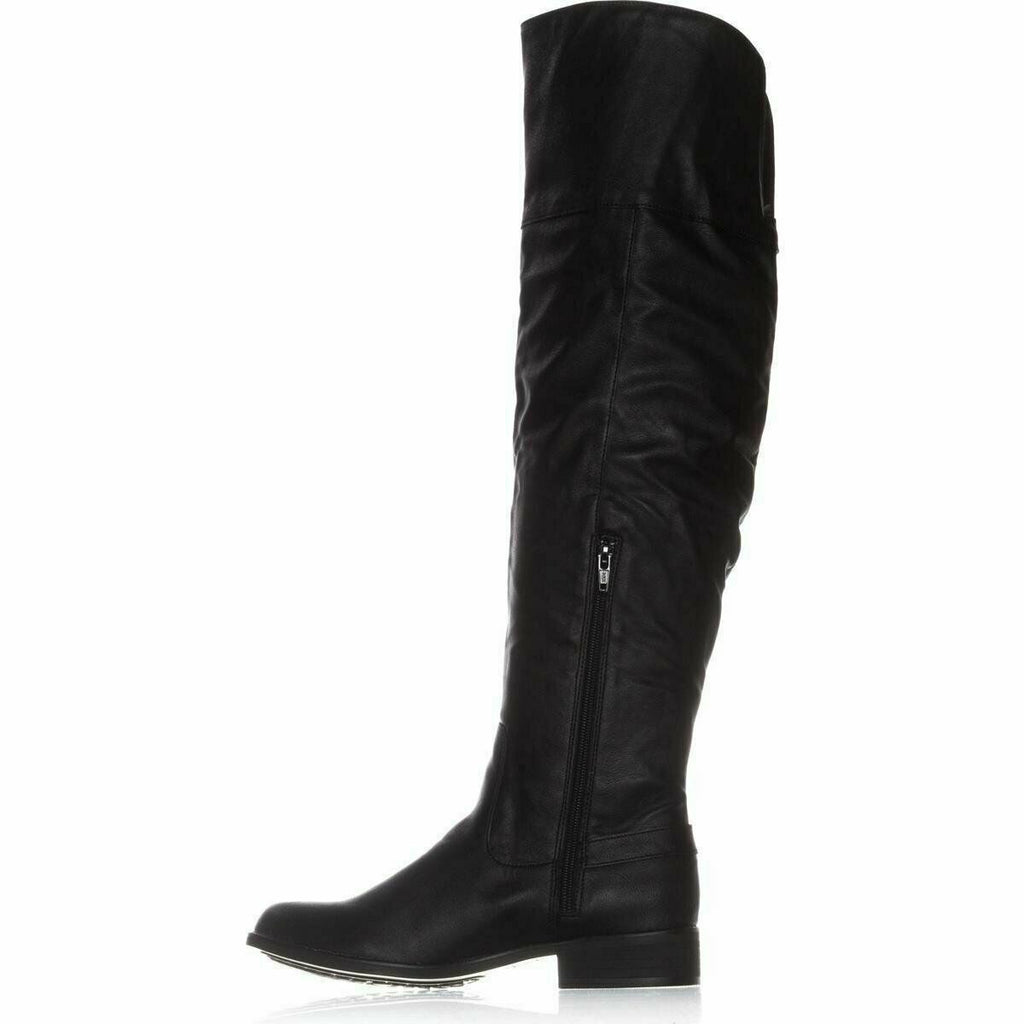American Rag Womens Adarra Almond Toe Knee High Fashion Black Smooth Size 5M