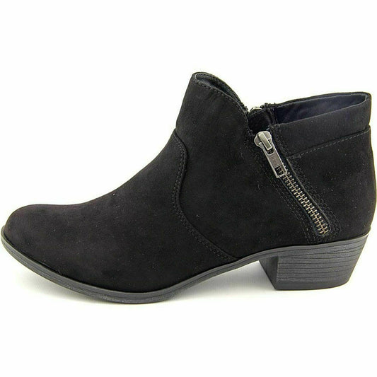 American Rag Womens Abby Almond Toe Ankle Fashion Boots, Black, Size 5  AABBYR