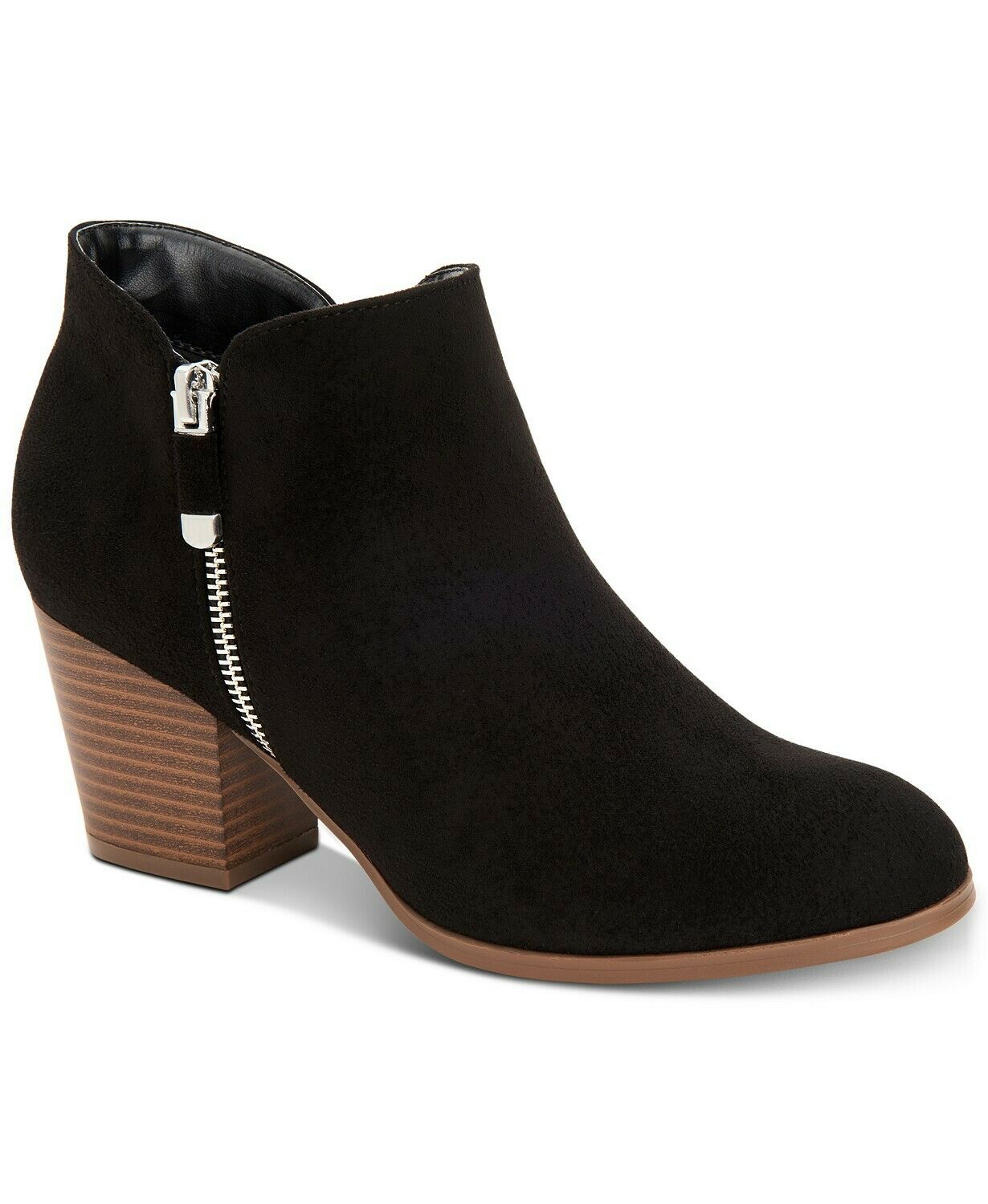 Style & Co.  Black Womens Masrina Almond Toe Ankle Fashion Boots Size 6.5M