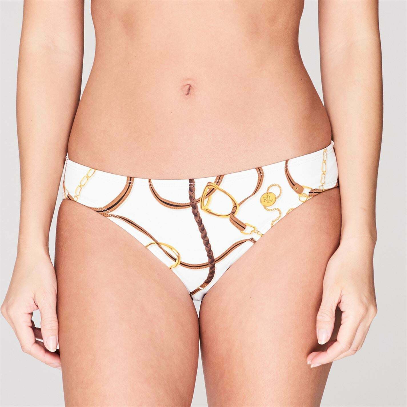 Lauren Ralph Lauren Bridle Printed Hipster Bikini Swim Bottom