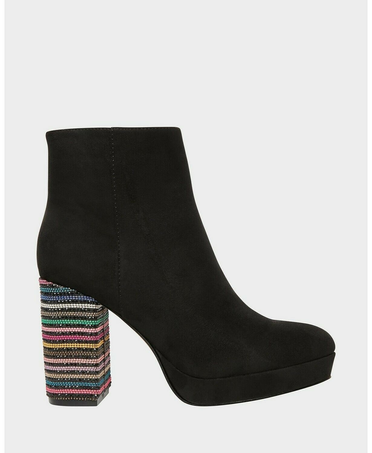Betsey Johnson Women's Downie Block Heel Ankle Booties   Color Black Suede Size 5M