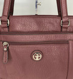 Giani Bernini Pebble Vegan Leather Tote Bag  Color Wine