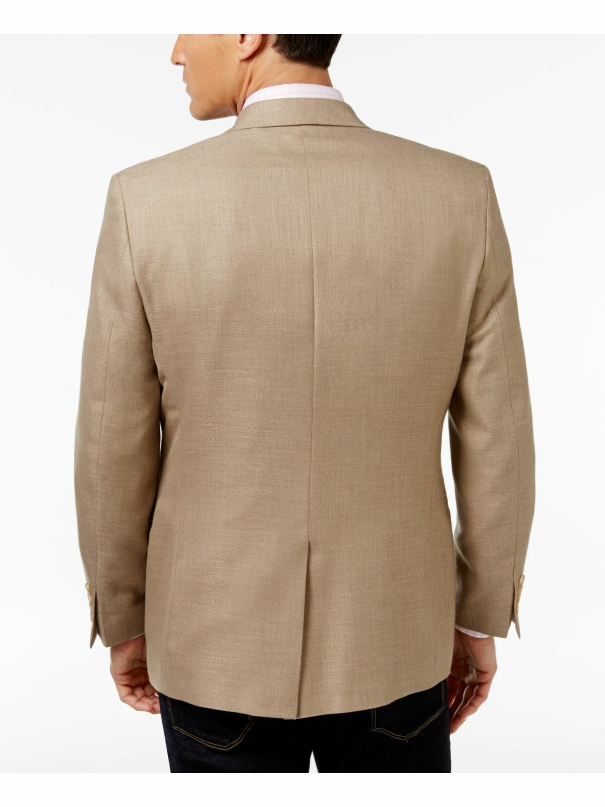 Lauren Ralph Lauren Men's Classic-Fit Neat UltraFlex Sport Coat  Color Tan Size 42S