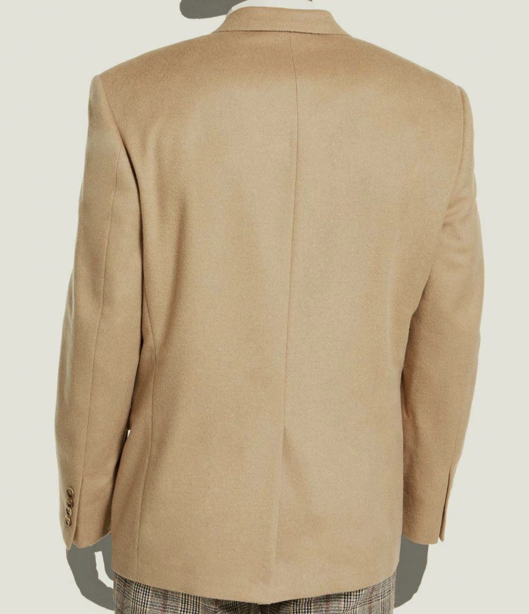Lauren Ralph Lauren Men's Cashmere Wool Classic-Fit Sport Coat Jacket  Color Beige Size 50R