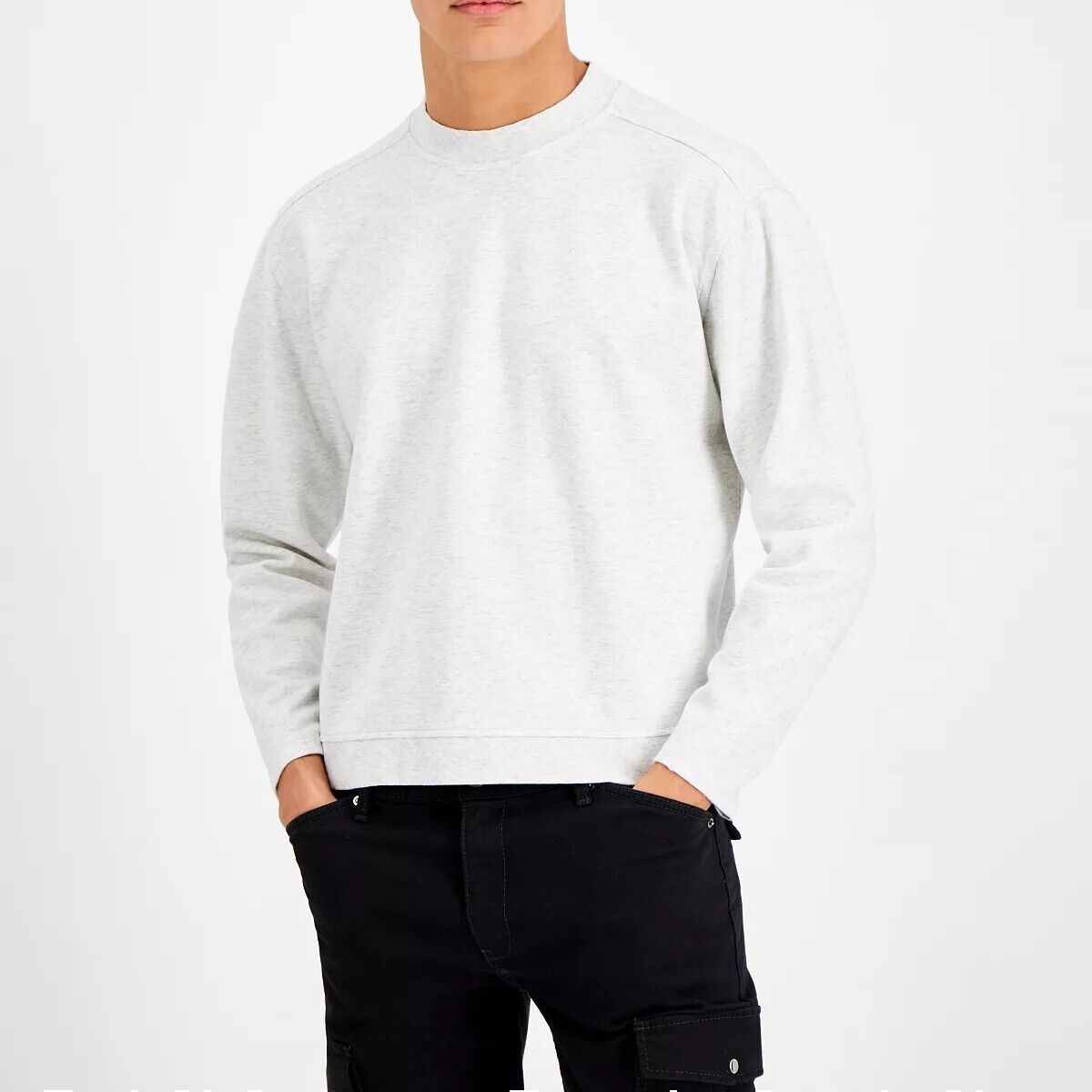 INC International Concepts Men's Regular-Fit Garment-Dyed  Color Whispy Heather Grey Size 2XL