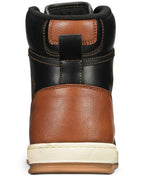 LEVI'S Men's Black/Tan Comfort Supportive Casual High Top Sneaker Boot Size 10.5