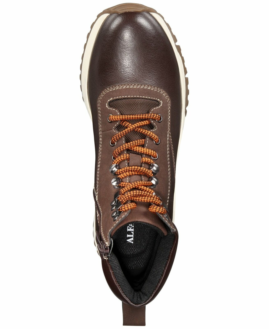 Alfani Men's Reggie Leather Alpine Boots  Brown Size 9.5
