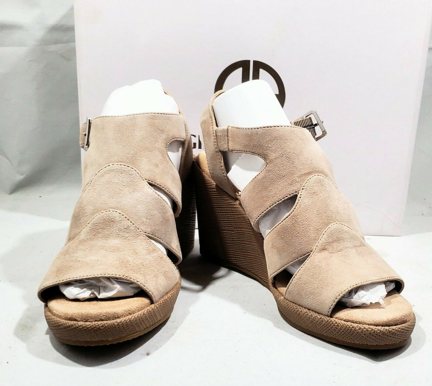 Giani Bernini Wirla Wedge Sandals Brown  6.5M