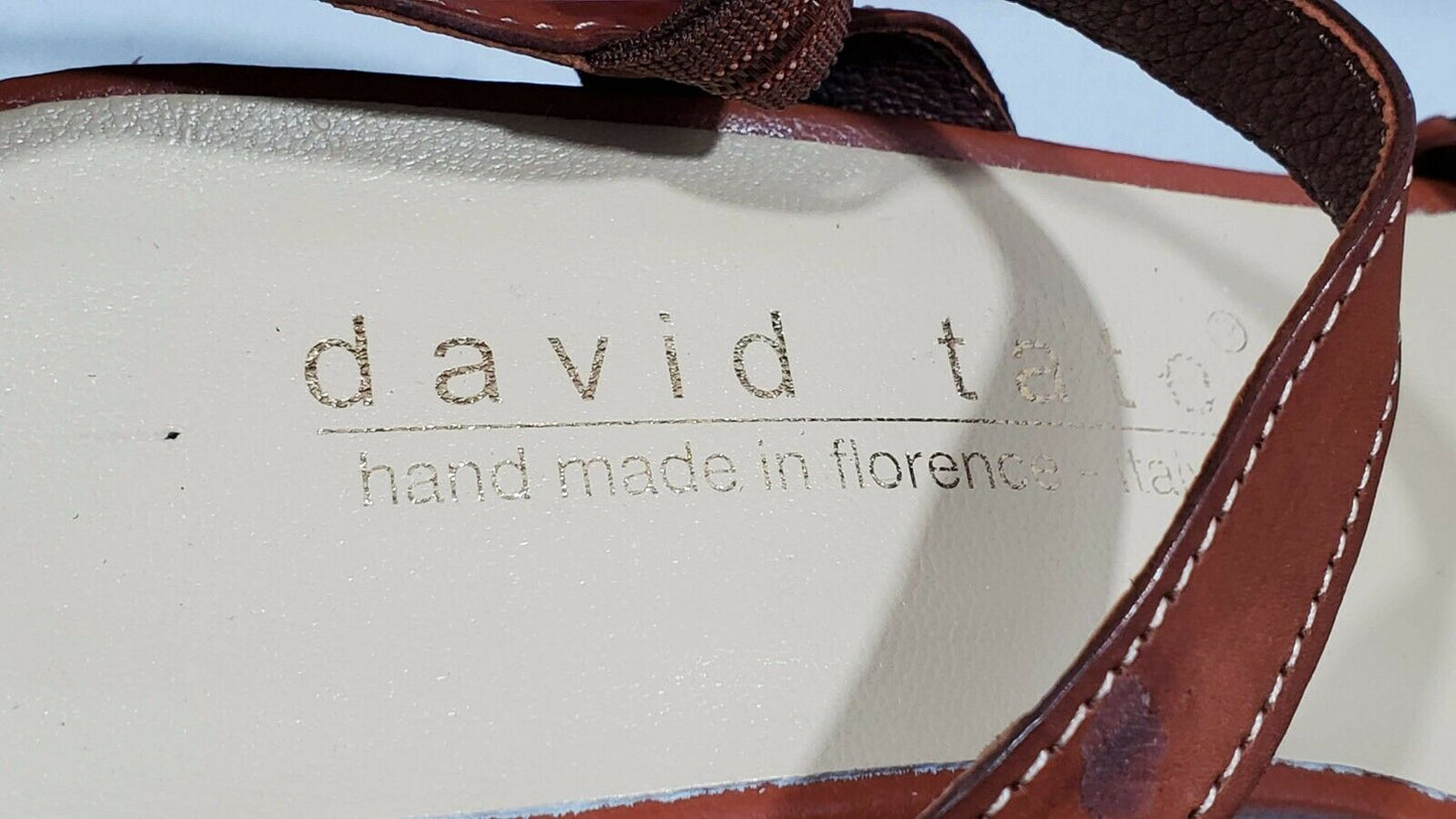 David Tate Calabria Women's Sandals  Color Cognac Size 8M