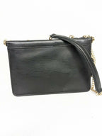 ALFANI Dowel pleated vegan-leather crossbody shoulder bag  Color Black