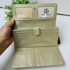 Giani Bernini Genuine Pebble Leather Bifold Wallet Gold