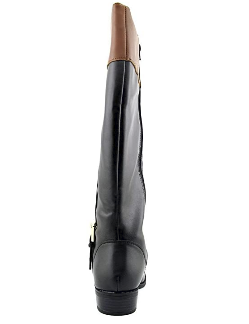 Karen Scott Womens Deliee Boots Color: Black/CognacSynthetic - Various Sizes