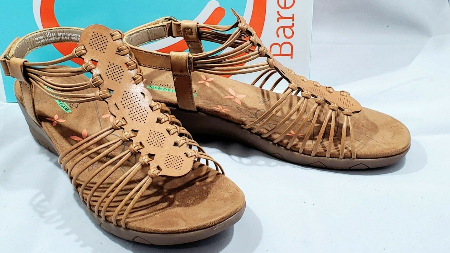Baretraps Haydin Gladiator Women's Casual Sandal  Color Caramel  Size 10M