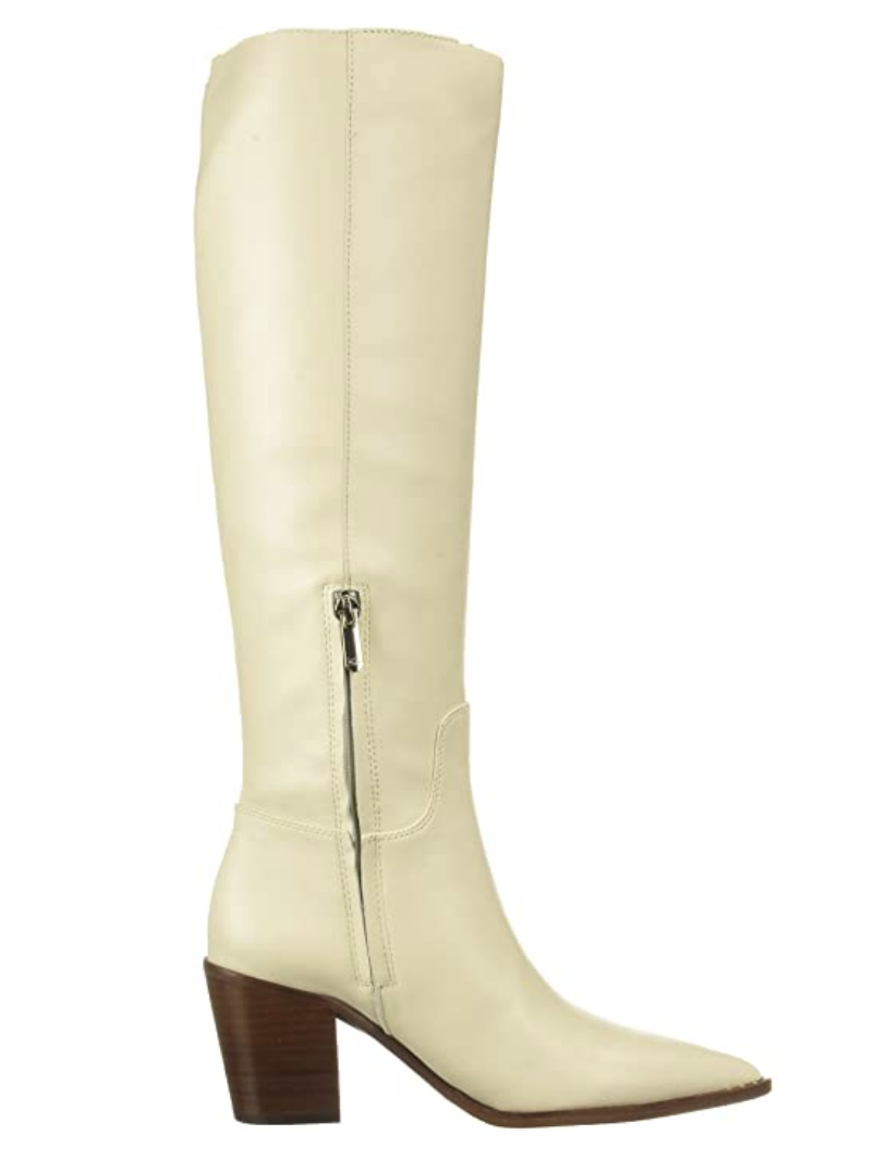 Sam Edelman Women's Lindsey Knee High Boot  Color: Modern Ivory Size: 11 M