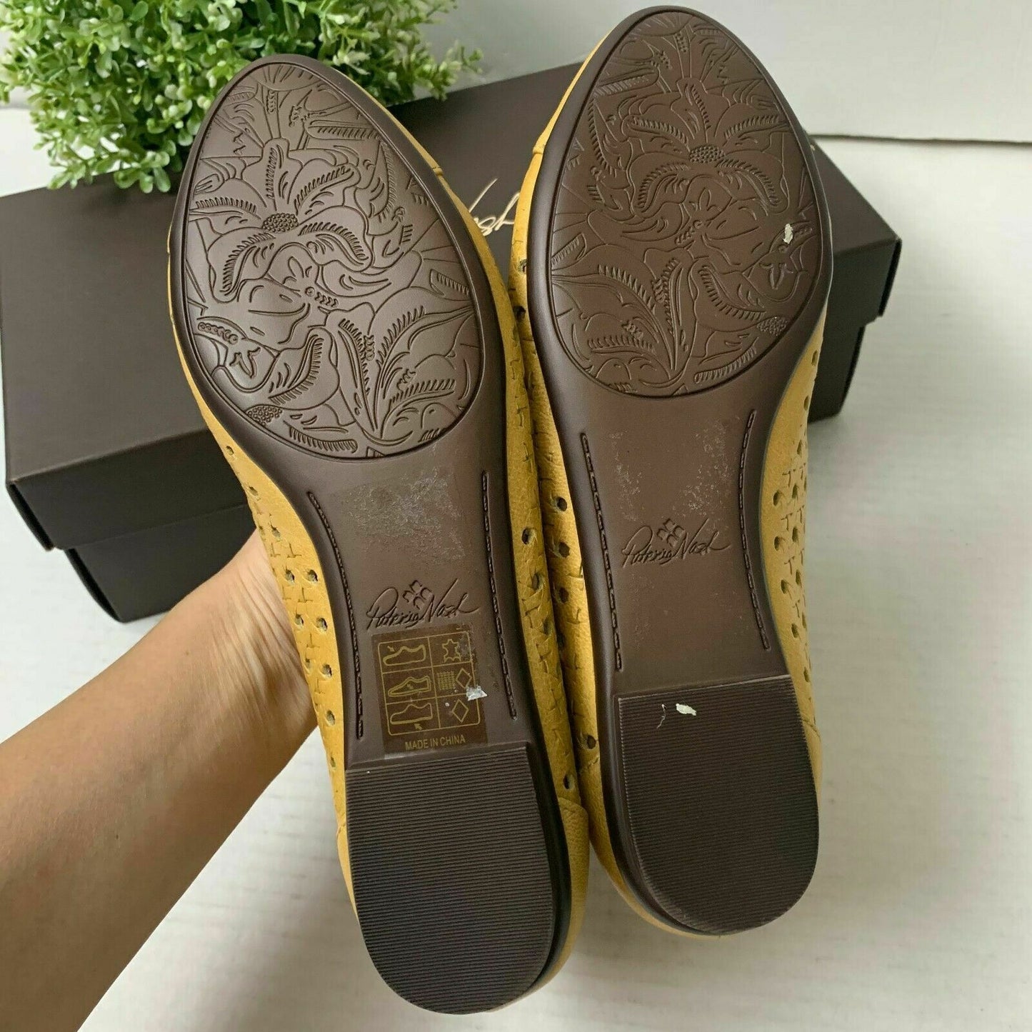 Patricia Nash Bettina Ballet Flats  Color Ochre Size 7M