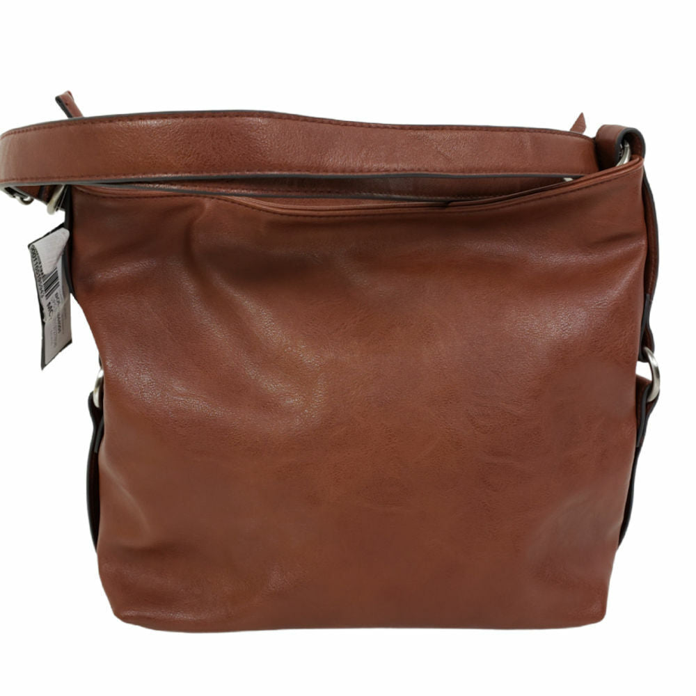 INC International Concepts Riverton Vegan leather Hobo  Color Camel
