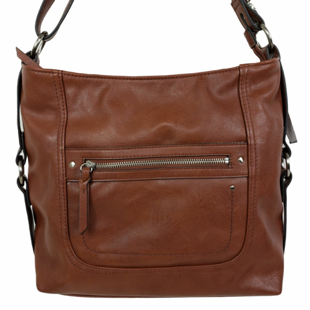 INC International Concepts Riverton Vegan leather Hobo  Color Camel