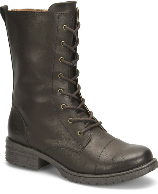 b.o.c. Women's Carissa Lace Up Booties   Color Dark Brown Size 6M