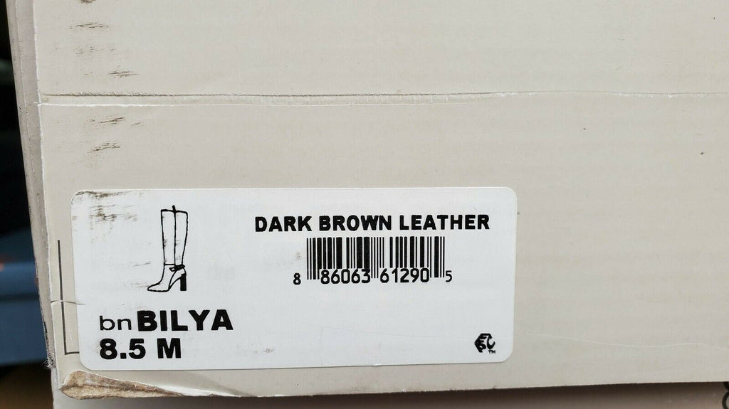 Bandolino Women's Tall Fashion Boot Color Dark Brown Leather Size 9