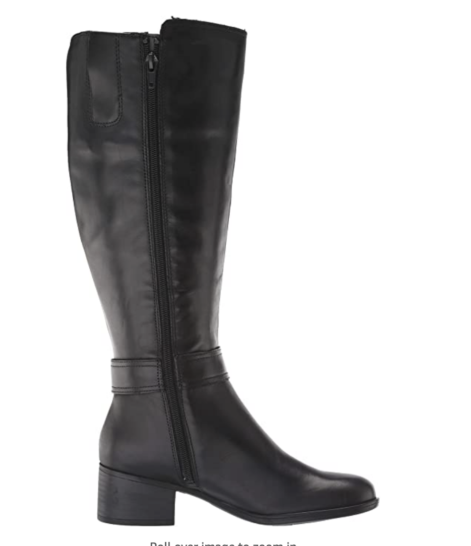 Naturalizer Women's Kelso High Shaft Boots Knee Color: Black Wide Calf
