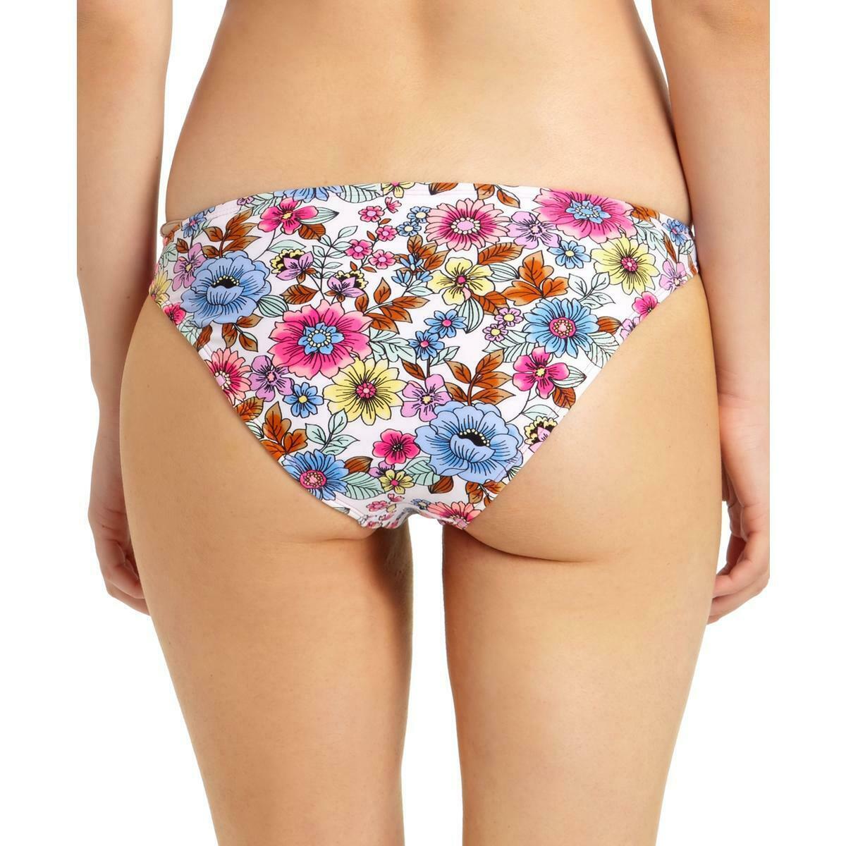 California Waves Womens Ring Detail Swim Bottom  Color Floral Print Style MY20275B