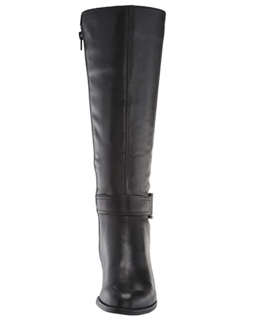 Naturalizer Women's Kelso High Shaft Boots Knee Color Black Wide Calf Size 10M