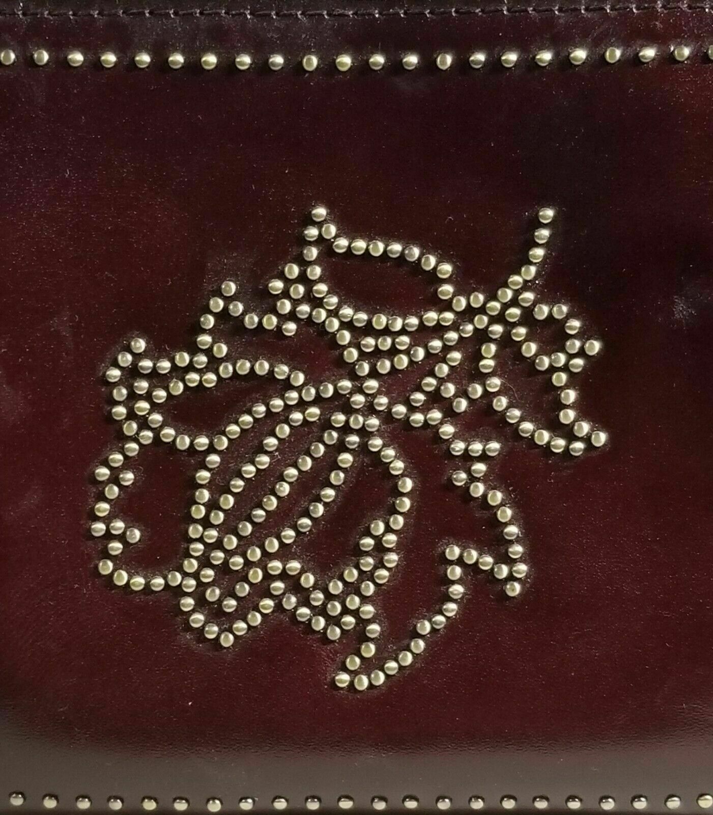 PATRICIA NASH STUDDED FLORAL CASSINI WRISTLET  Color: Red/Gold
